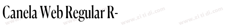 Canela Web Regular R字体转换